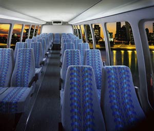 Inside Krystal E-550 33-Passenger Mini Bus